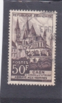 Stamps France -  Catedral de Caén