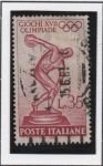 Sellos de Europa - Italia -  Juegos Olímpicos Roma'60, Discóbolo