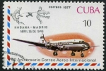 Stamps Cuba -  Aniversario Correo Aereo