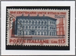 Stamps Italy -  Cet. d' l' Unificacion d' Italia; Palacio Madama Roma