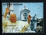 Stamps Vatican City -  serie- Viajes de Juan Pablo II