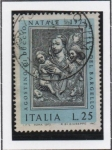 Stamps Italy -  Esculturas d' Agostino d' Duccio: Virgen y el Niño