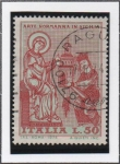 Stamps Italy -  Arte Normando en Sicilia; Cristo que Corona al Rey Roger