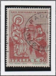 Sellos de Europa - Italia -  Arte Normando en Sicilia; Cristo que Corona al Rey Roger