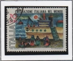 Stamps : Europe : Italy :  Emigrantes Italianos en el Mundo
