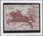 Stamps Italy -  San George matando al dragon