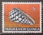 Stamps Papua New Guinea -  Caracoles - Conus marmoreus