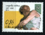 Stamps Vatican City -  serie- V cent. voluta Capilla Sixtina