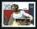 Sellos de Europa - Vaticano -  serie- V cent. voluta Capilla Sixtina