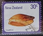 Sellos de Oceania - Nueva Zelanda -  Caracoles - Toheroa