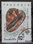 Stamps Tanzania -  Caracoles -Cypraecassis rufa