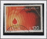 Stamps Italy -  Donante d' Sangre