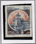 Stamps Italy -  Castillos; Estense, Ferrara