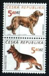 Stamps : Europe : Czech_Republic :  Perros