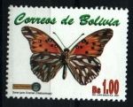 Stamps : America : Bolivia :  serie- Mariposas