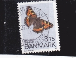 Stamps Denmark -  Mariposa