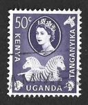 Stamps Kenya -  127 - Cebras (Kenia-Uganda-Tanganica)