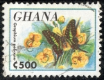 Stamps : Africa : Ghana :  Mariposas