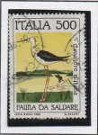 Stamps Italy -  Conservación d' l' Naturaleza, Correlimos Italiano