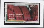 Stamps : Europe : Italy :  Trabajo, Maquinaria Industrial Brenda