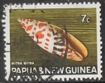 Sellos de Oceania - Pap�a Nueva Guinea -  Caracoles - Mitra mitra