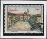 Stamps Italy -  Plaza d' popolo ascoli Piceno