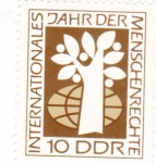 Stamps Germany -  año internacional derechos humanos