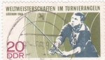 Stamps Germany -  Campeonatos del Mundo de Torneo de Pesca, Guestrow