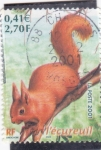 Stamps France -  la ardilla