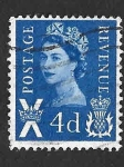 Stamps United Kingdom -  2 - Isabel II del Reino Unido (ESCOCIA)