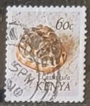 Stamps Kenya -  caracoles - Cassis rufa