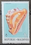 Stamps : Asia : Maldives :  caracoles - Cassis nana
