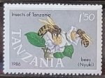 Stamps Tanzania -  Insectos - Abejas