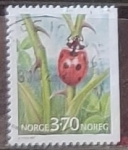 Stamps Norway -  Insectos - Coccinella septempunctata