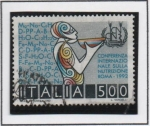 Stamps Italy -  Codferencia Internacionañ sobre Nutricion en Romai
