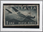 Sellos de Europa - Italia -  Avión y Manos entrelazadas