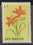 Stamps San Marino -  Flores - Hemerocallis hybrida