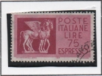 Stamps Italy -  Caballos Alados etruca