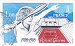 Stamps France -  50 aniversario Roland Garros