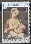 Stamps Antigua and Barbuda -  La Virgen y el Niño - Correggio