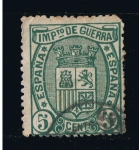 Stamps Spain -  Edifil  nº  154    Escudo  de  España   Impuesto de guerra