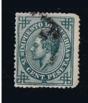 Stamps Spain -  Edifil  nº  183    Alfonso XII