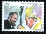 Stamps Benin -  serie- Viajes de Juan Pablo II