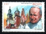 Sellos de Africa - Benin -  serie- Viajes de Juan Pablo II