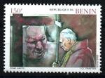 Sellos de Africa - Benin -  serie- Viajes de Juan Pablo II
