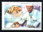 Stamps Benin -  serie- Viajes de Juan Pablo II