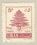 Sellos del Mundo : Asia : Lebanon : cedro libanes