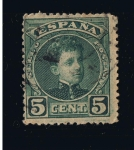 Stamps Spain -  Edifil  nº  242    Alfonso XIII    cadete