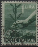 Sellos de Europa - Italia -  Plantación d' Arboles