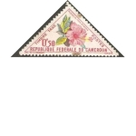 Stamps Africa - Cameroon -  flora - hybiscus rosa sinensis